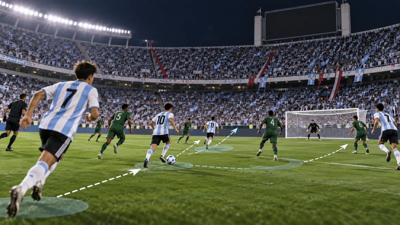 Ataque de la selección argentina ante Burkina Faso