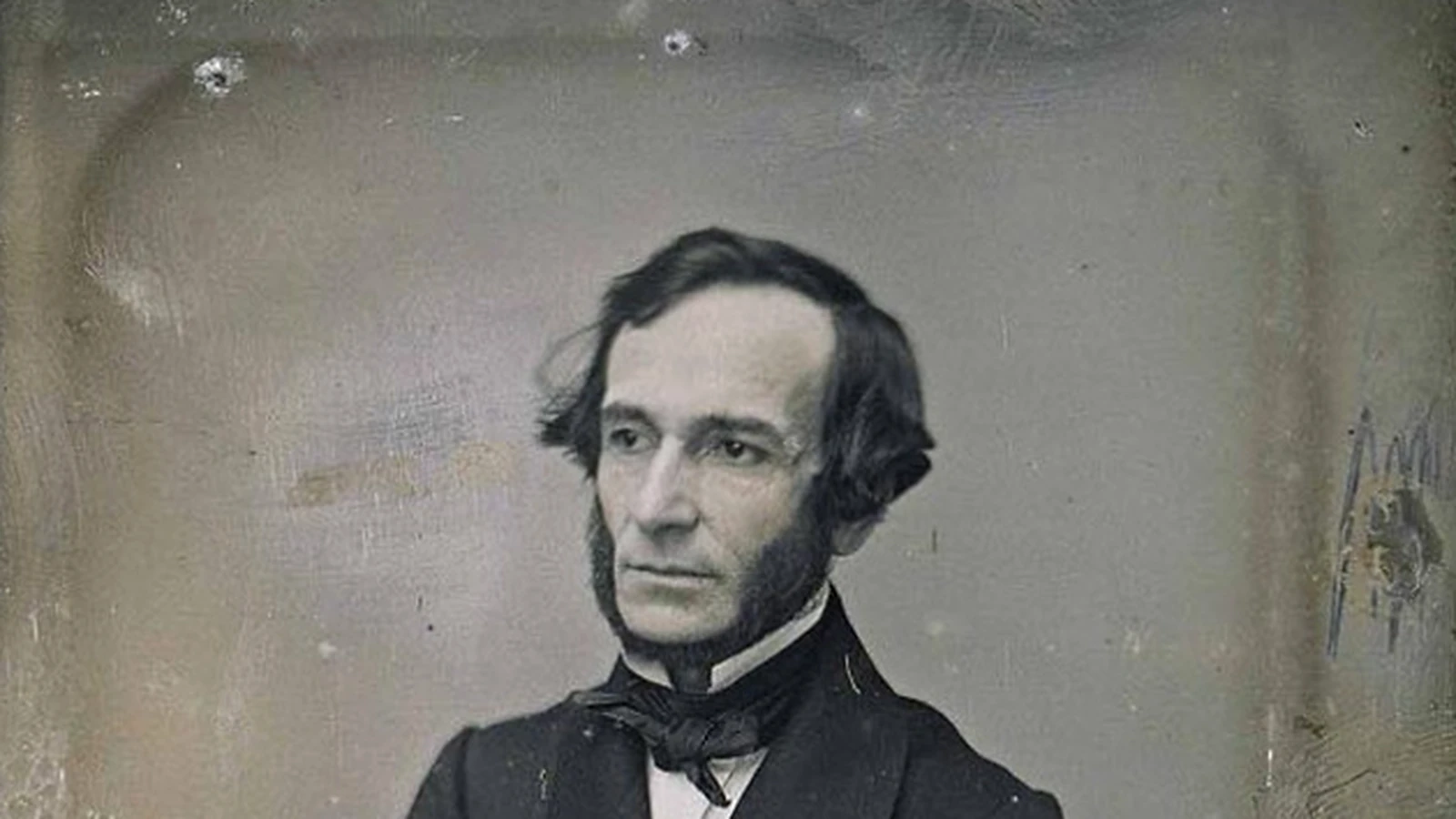 Juan Bautista Alberdi en un daguerrotipo tomado en Valparaíso