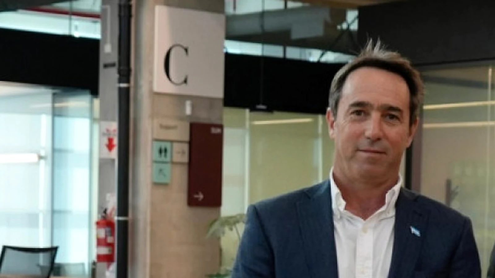 Marcos Galperin en las oficinas de Mercado Libre