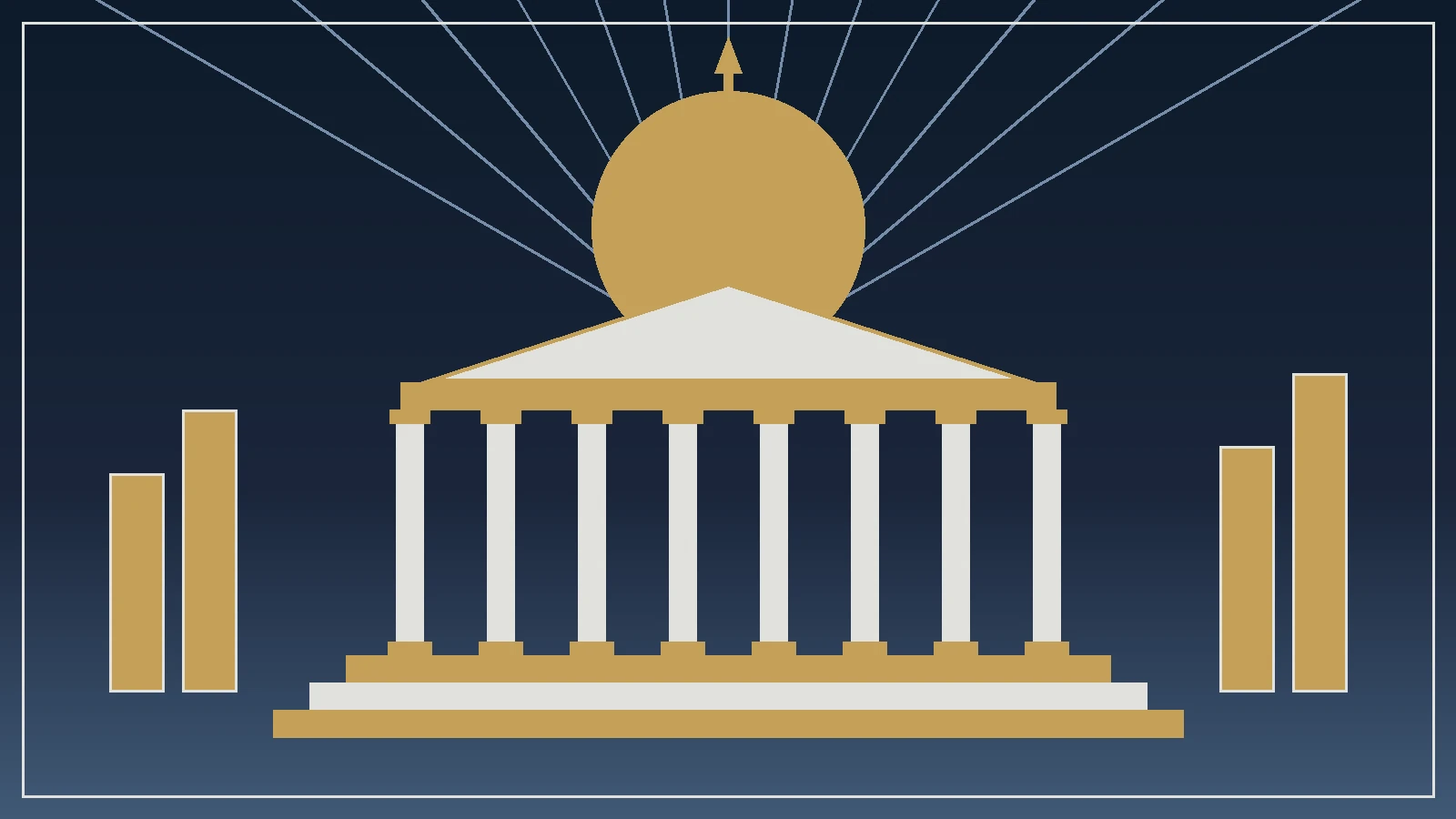 Ilustración editorial sobre el debate del Presupuesto 2027 en la Cámara de Diputados
