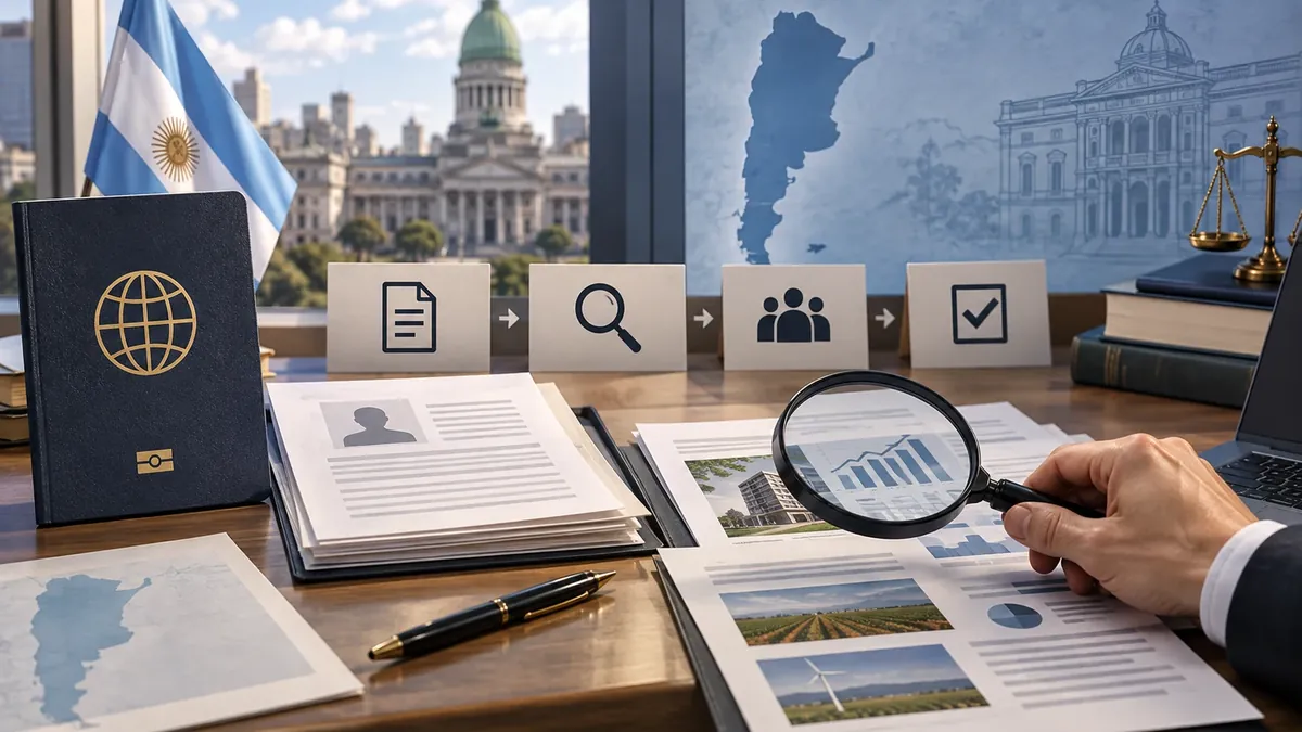 Documentos migratorios y controles de debida diligencia vinculados con una inversión